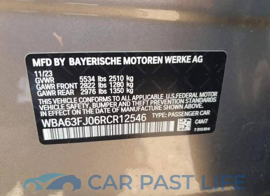 WBA63FJ06RCR12546# 12