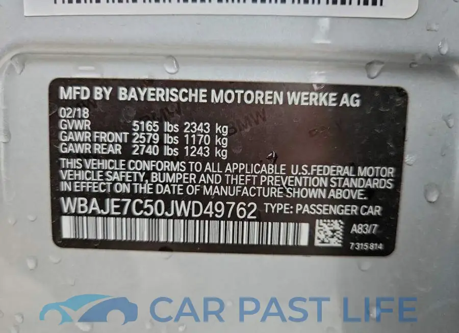 WBAJE7C50JWD49762# 13