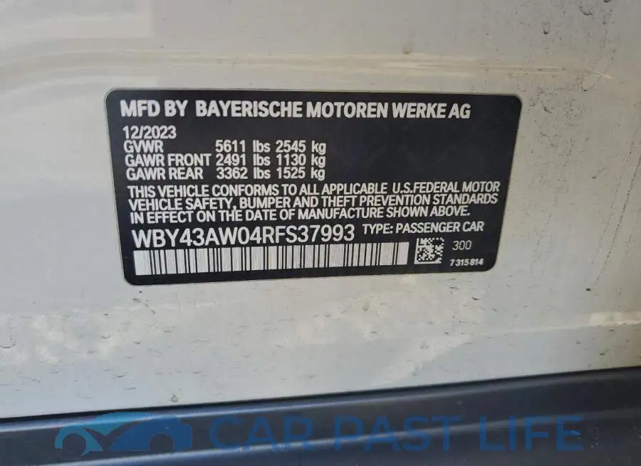 WBY43AW04RFS37993# 13