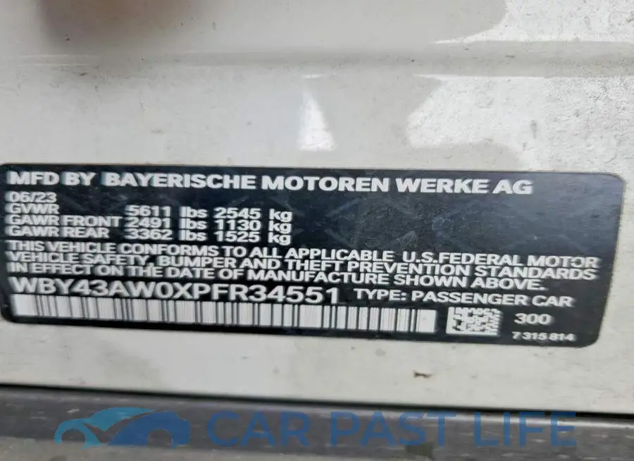 WBY43AW0XPFR34551# 12