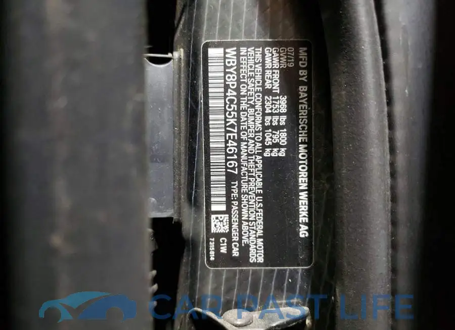 WBY8P4C55K7E46167# 12