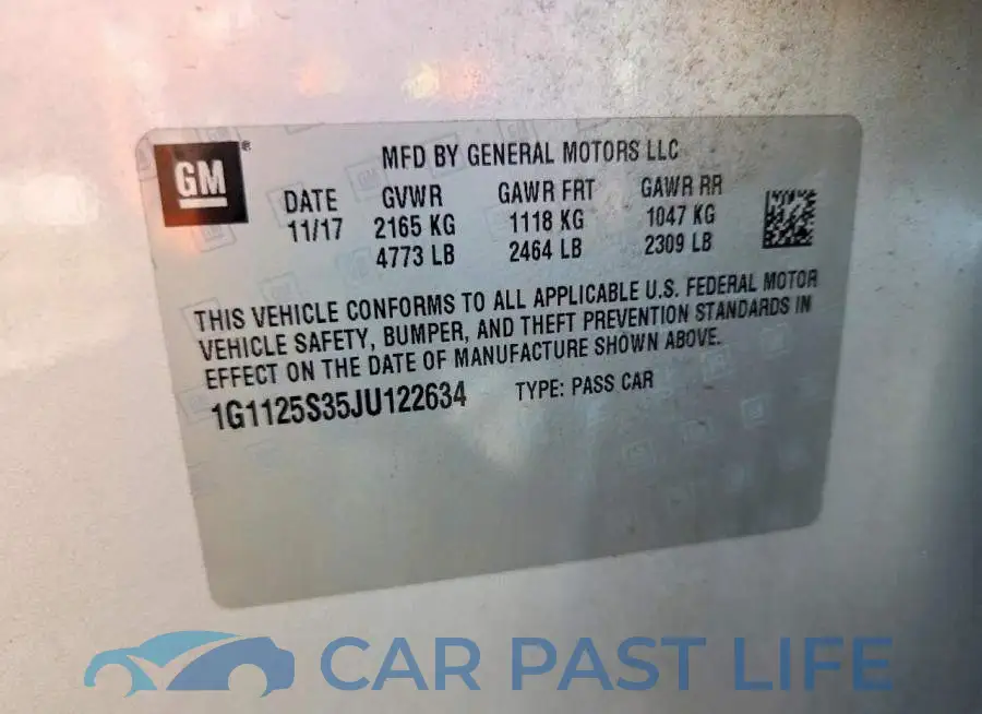 1G1125S35JU122634# 12
