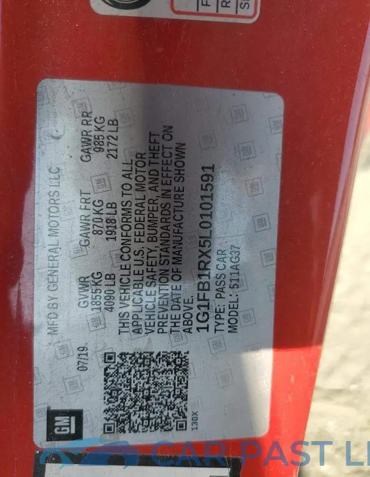1G1FB1RX5L0101591# 13
