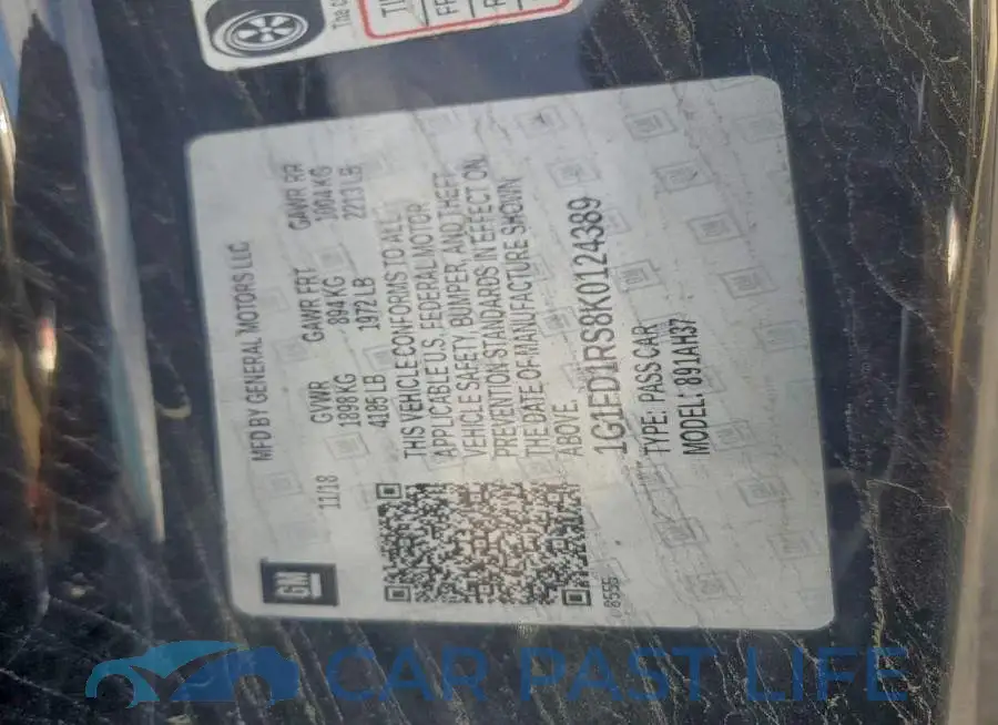 1G1FD1RS8K0124389# 12