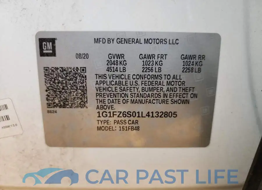 1G1FZ6S01L4132805# 12