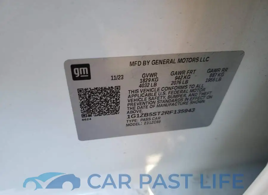 1G1ZB5ST2RF135943# 12