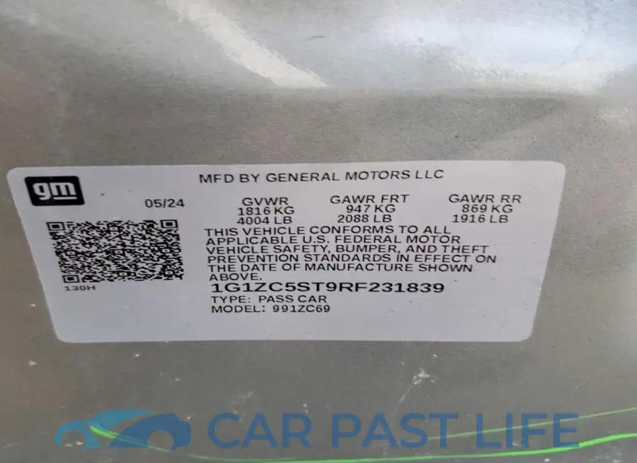 1G1ZC5ST9RF231839# 13