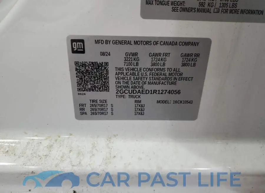 2GCUDAED1R1274056# 12