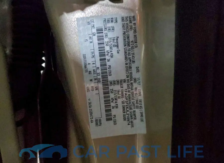 1FADP3F2XJL210974# 12