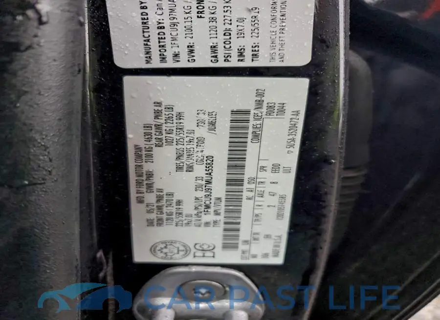 1FMCU9J97MUA55820# 12
