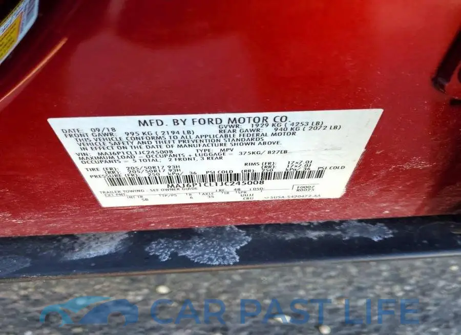 MAJ6P1CL1JC245008# 13
