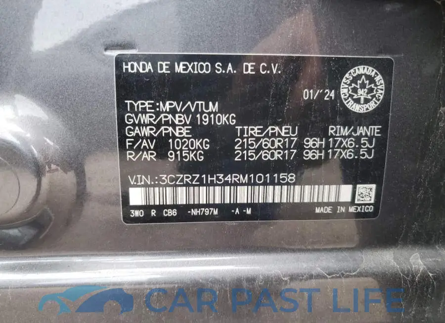 3CZRZ1H34RM101158# 13