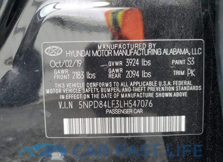 5NPD84LF3LH547076# 13