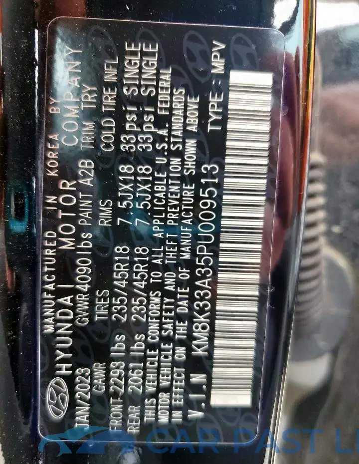 KM8K33A35PU009513# 13