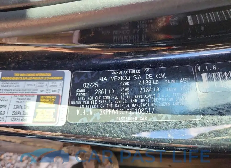 3KPFW4DC7SE108517# 12