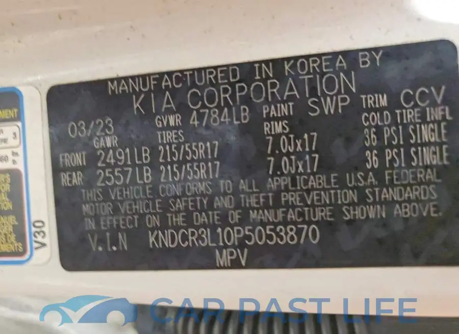 KNDCR3L10P5053870# 13