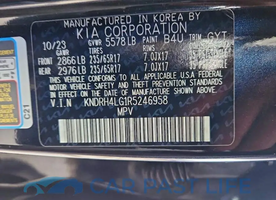 KNDRH4LG1R5246958# 13