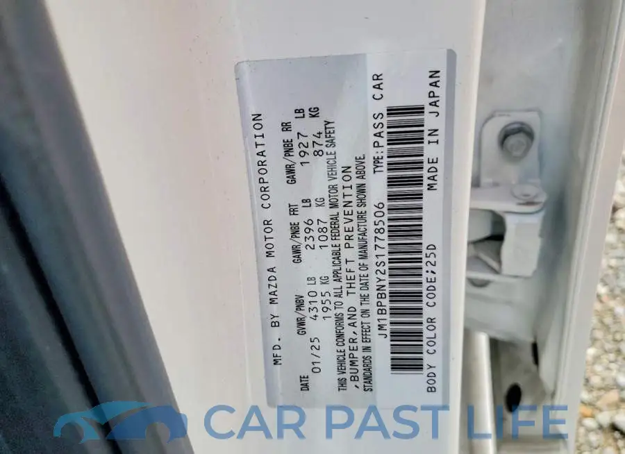 JM1BPBNY2S1778506# 12