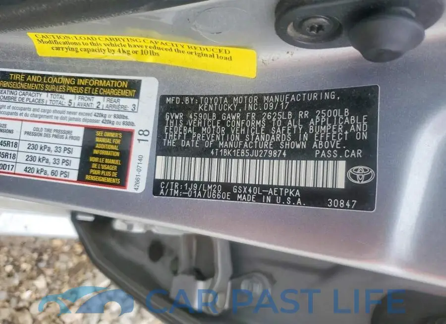 4T1BK1EB5JU279874# 12