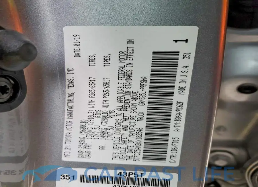 5TFCZ5AN2KX182546# 12