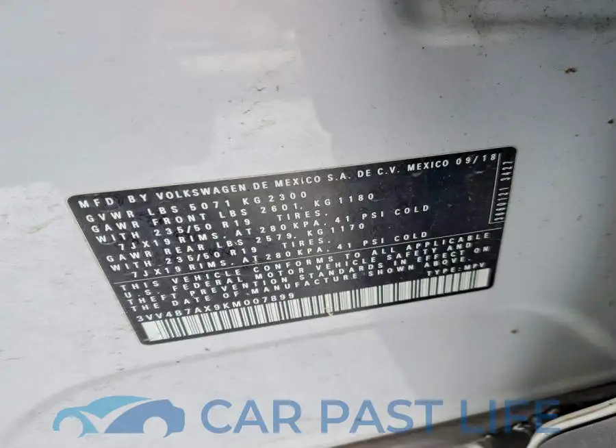 3VV4B7AX9KM007899# 13