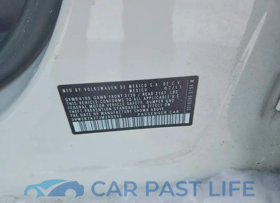 3VW2B7AJ7JM209962# 12