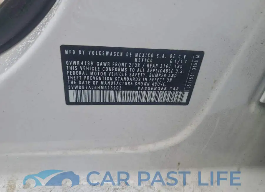 3VWDB7AJ6HM313202# 12