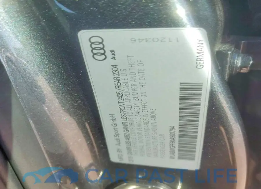 WUABWGFF9KA900794# 13