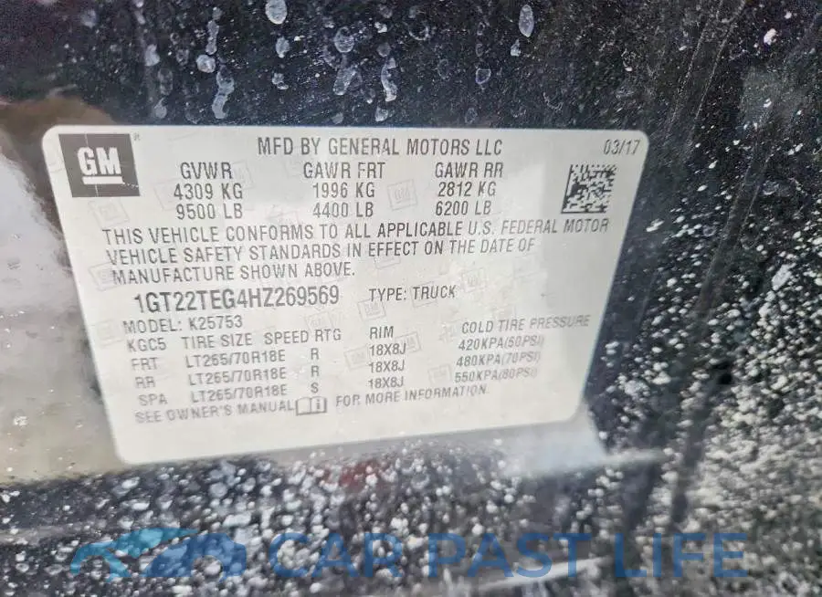 1GT22TEG4HZ269569# 12