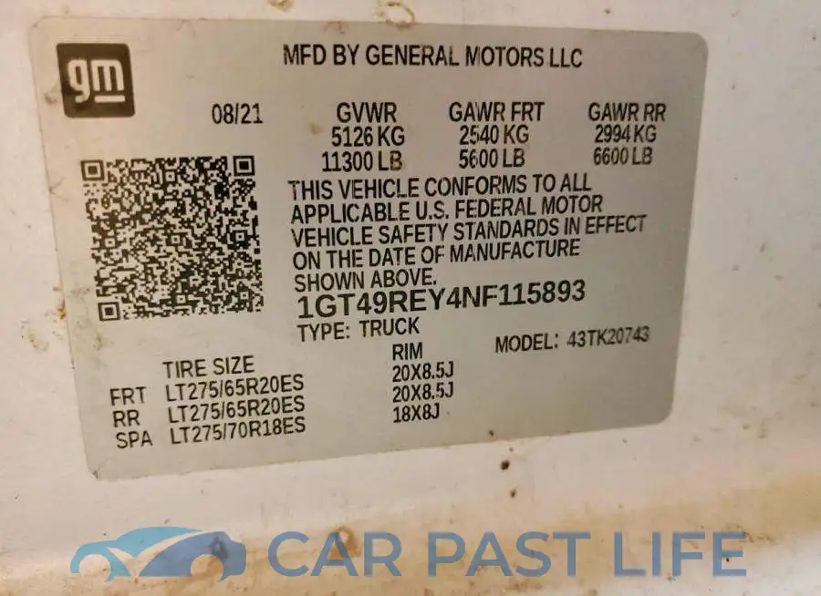 1GT49REY4NF115893# 13