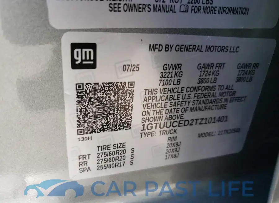1GTUUCED2TZ101401# 12
