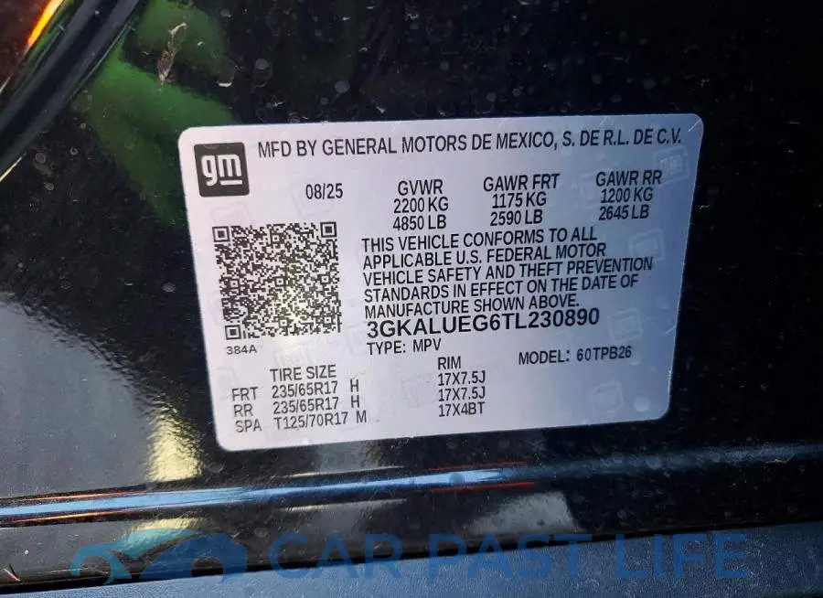 3GKALUEG6TL230890# 13