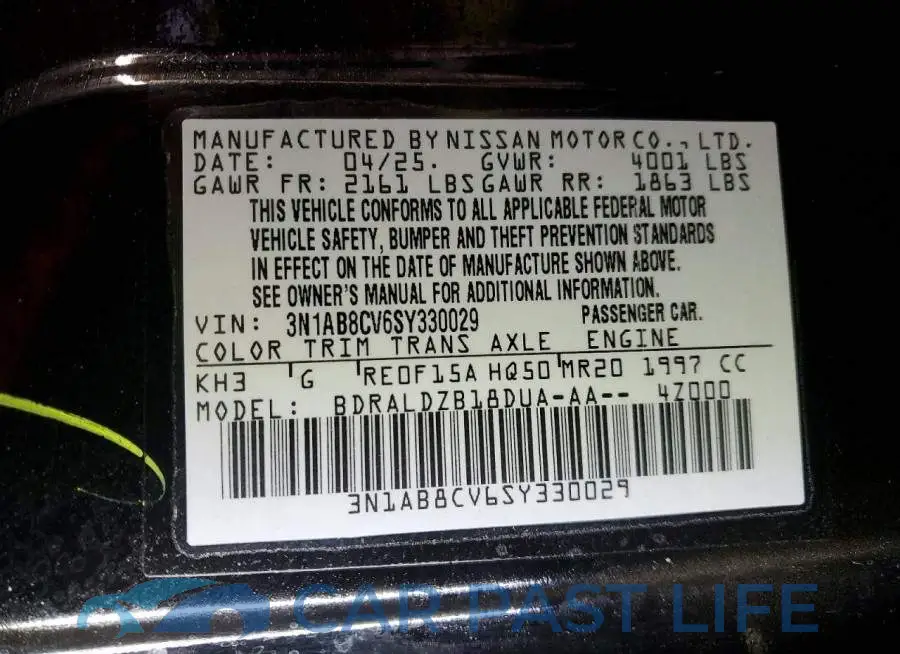 3N1AB8CV6SY330029# 12