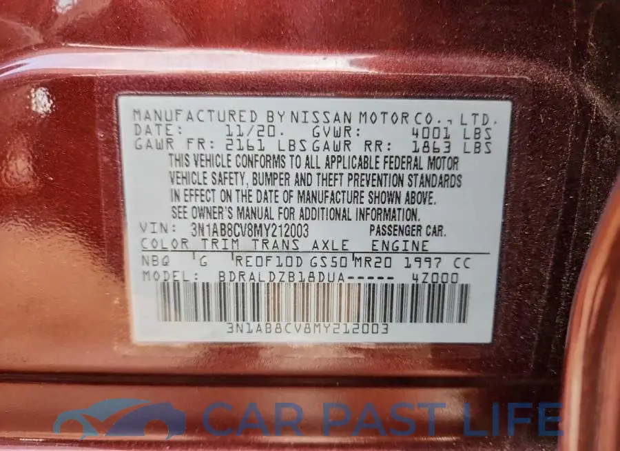 3N1AB8CV8MY212003# 13