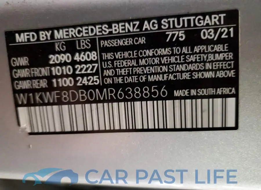 W1KWF8DB0MR638856# 12