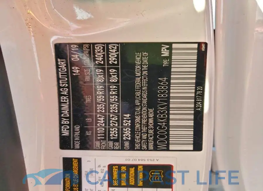 WDC0G4KB3KV183864# 14