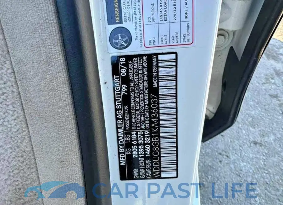 WDDUG8GB1KA436037# 10