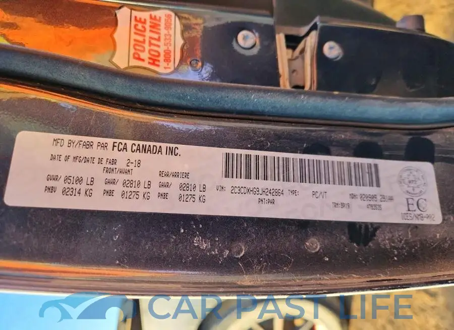 2C3CDXHG9JH242864# 12