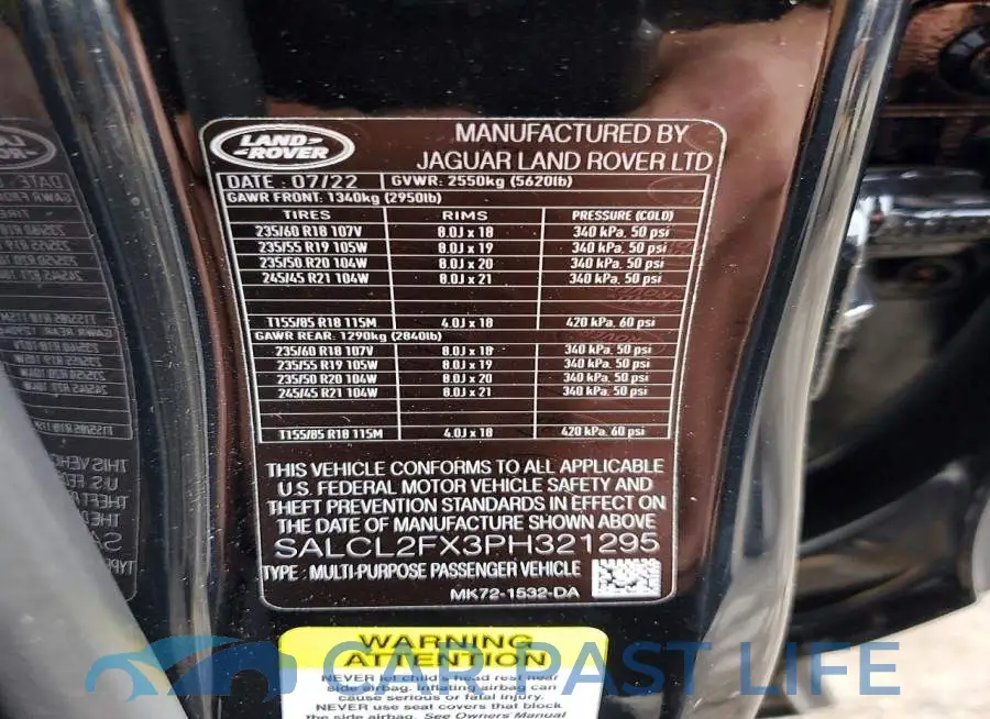 SALCL2FX3PH321295# 12