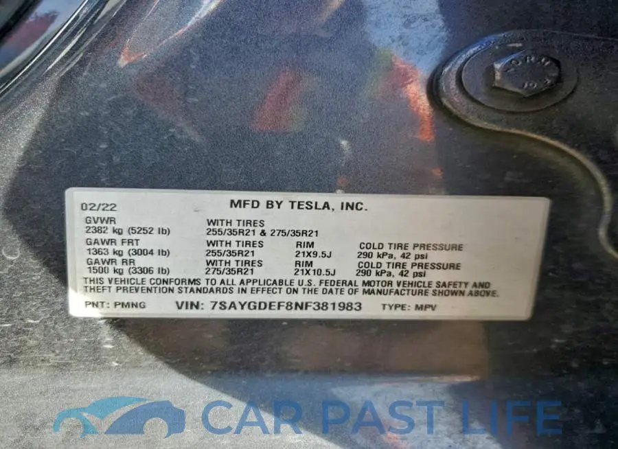 7SAYGDEF8NF381983# 12