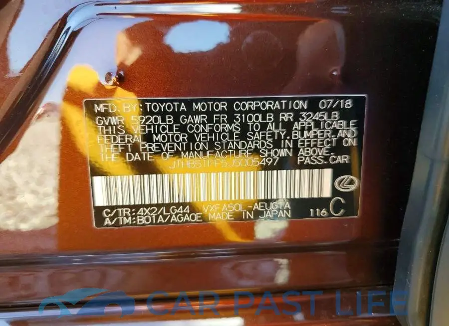 JTHB51FF5J5005497# 12