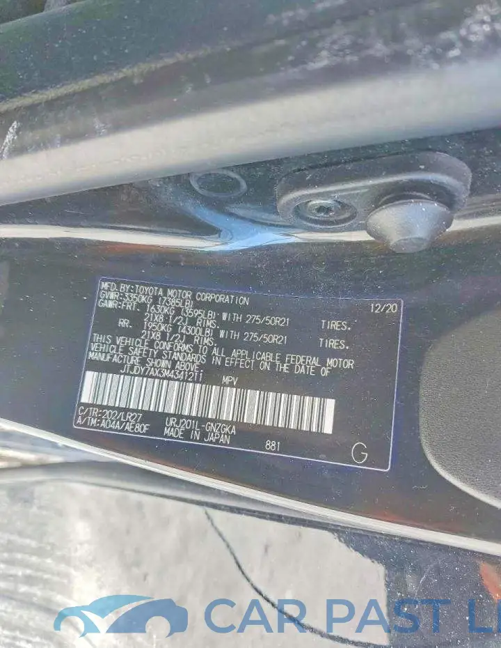 JTJDY7AX3M4341211# 13