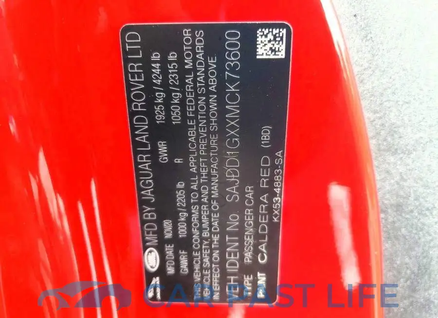 SAJDD1GXXMCK73600# 12