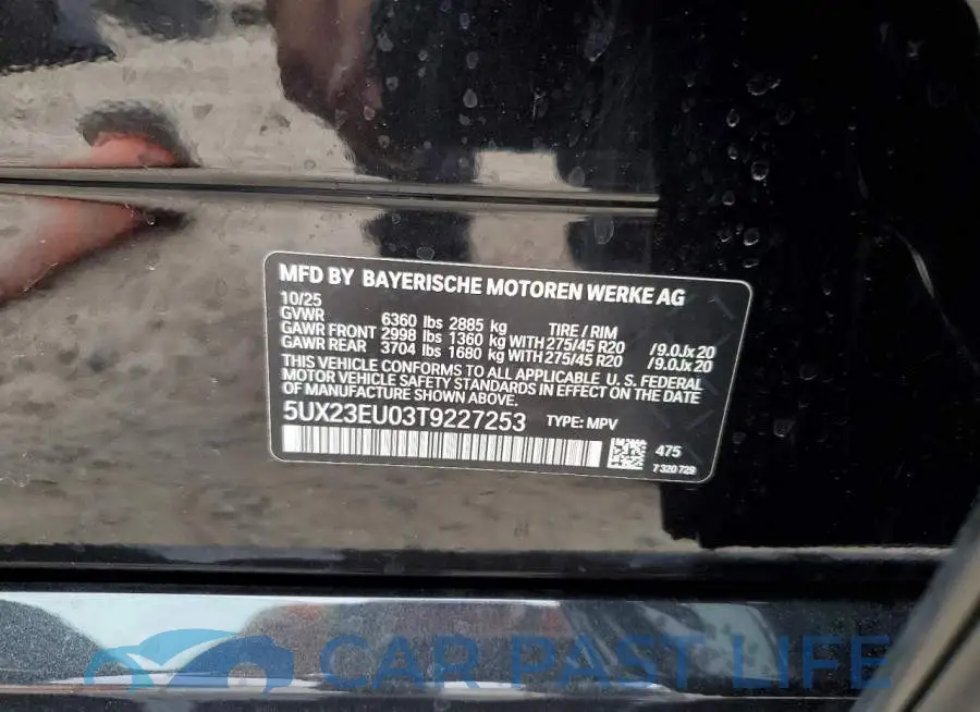 5UX23EU03T9227253# 13