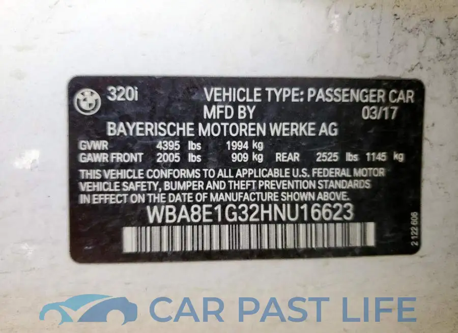 WBA8E1G32HNU16623# 12