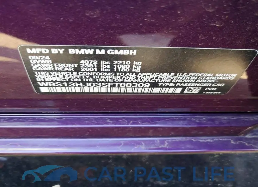 WBS13HJ03SFT88309# 12