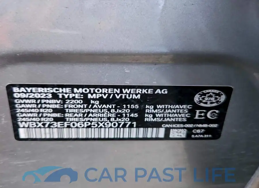 WBX73EF06P5X90771# 13