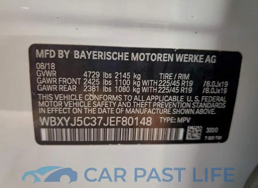 WBXYJ5C37JEF80148# 13