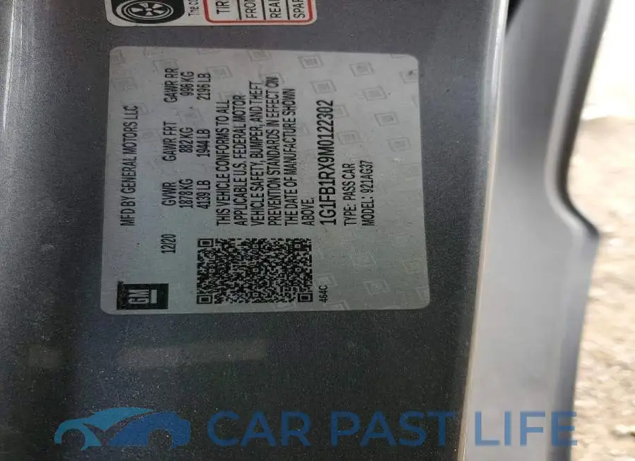 1G1FB1RX9M0122302# 13