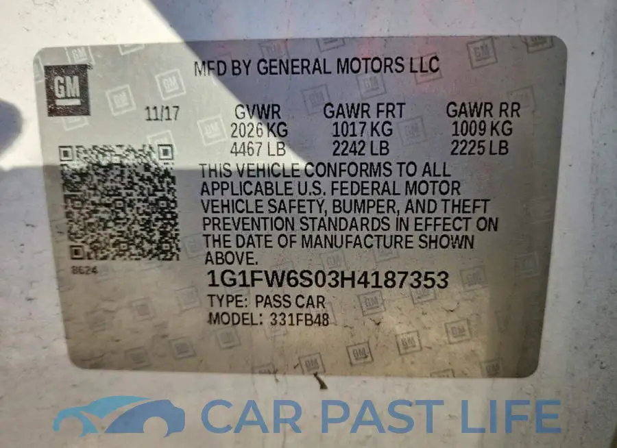 1G1FW6S03H4187353# 12